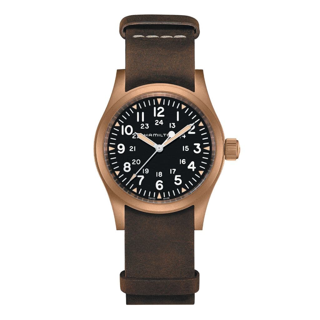 Khaki Field Mechanical Bronze 38mm (Black)