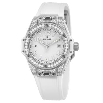 Big Bang Automatic Diamond White Dial Ladies Watch