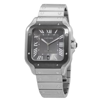 Santos Large Model Automatic Grey Dial ( 39.8mm )