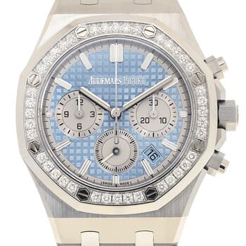 Royal Oak Chronograph Automatic Diamond Blue Dial Men's Watch