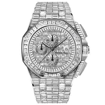 Royal Oak Offshore 18-carat White Gold Diamond Pave Automatic Men's Watch
