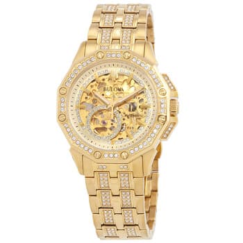Octava Automatic Crystal Gold Skeleton Dial ( 41.7mm )
