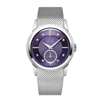 Prismic Hand Wind Purple Dial Men's Watch