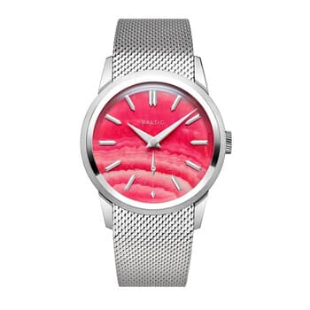 Prismic Stone Hand Wind Unisex Watch PrismPinkMesh