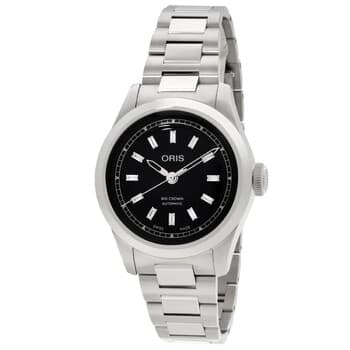 Big Crown Automatic Diamond Black Dial Ladies Watch