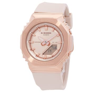 G-Shock Alarm Quartz Analog-Digital Rose Gold Dial Ladies Watch ( 40.5mm )
