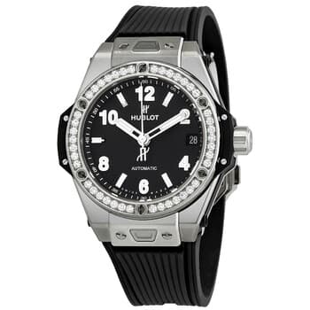 Big Bang Chronograph Automatic Diamond Black Dial Men's Watch