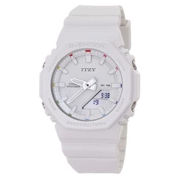 Alarm World Time Quartz Analog-Digital White Dial Ladies Watch