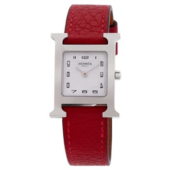 H Hour Quartz White Dial