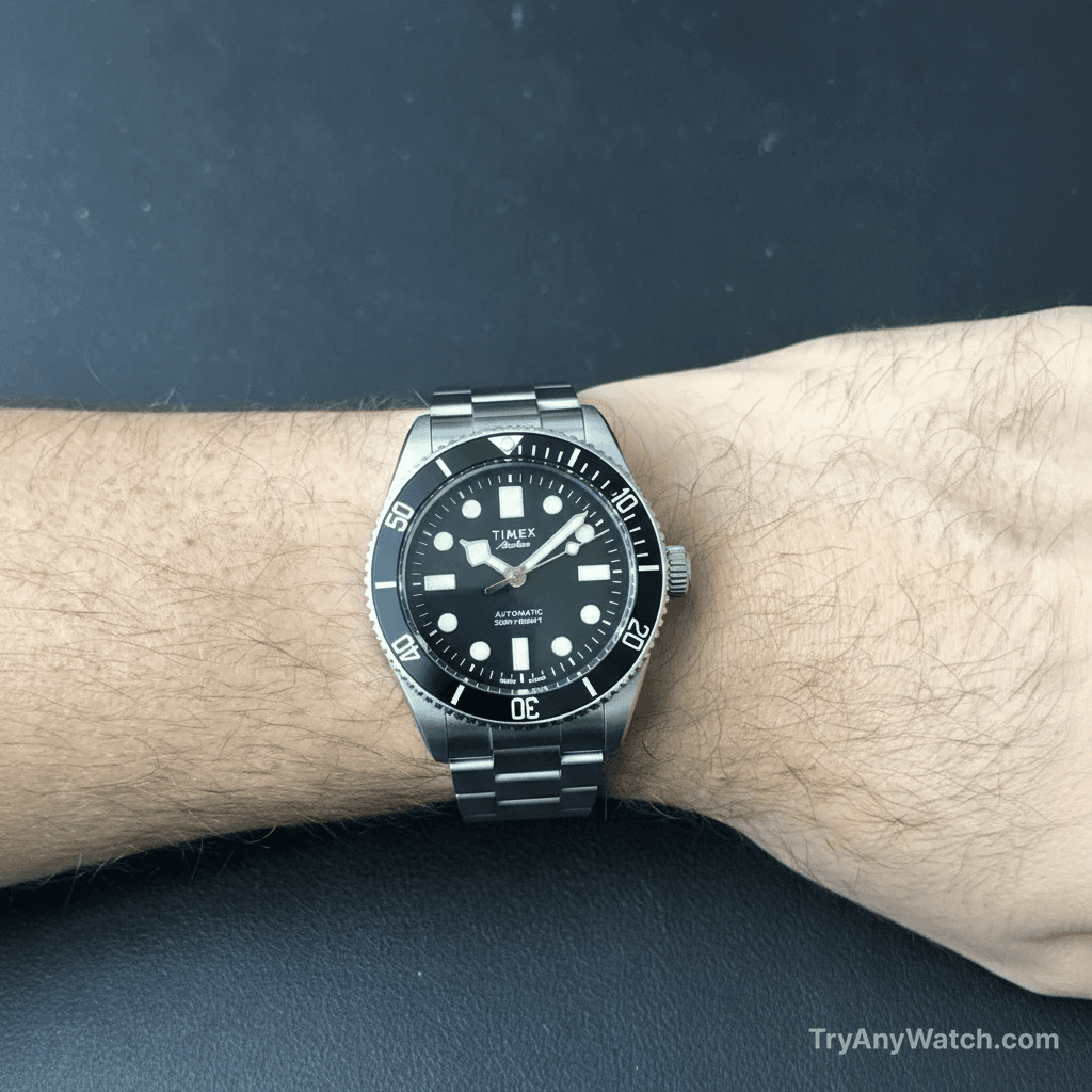 Timex Atelier Marine M1a try-on result