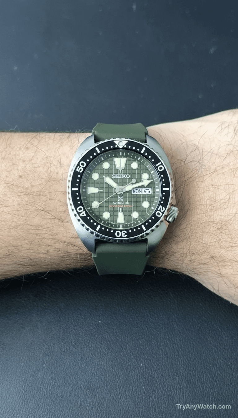Seiko Prospex King Tutle try-on result