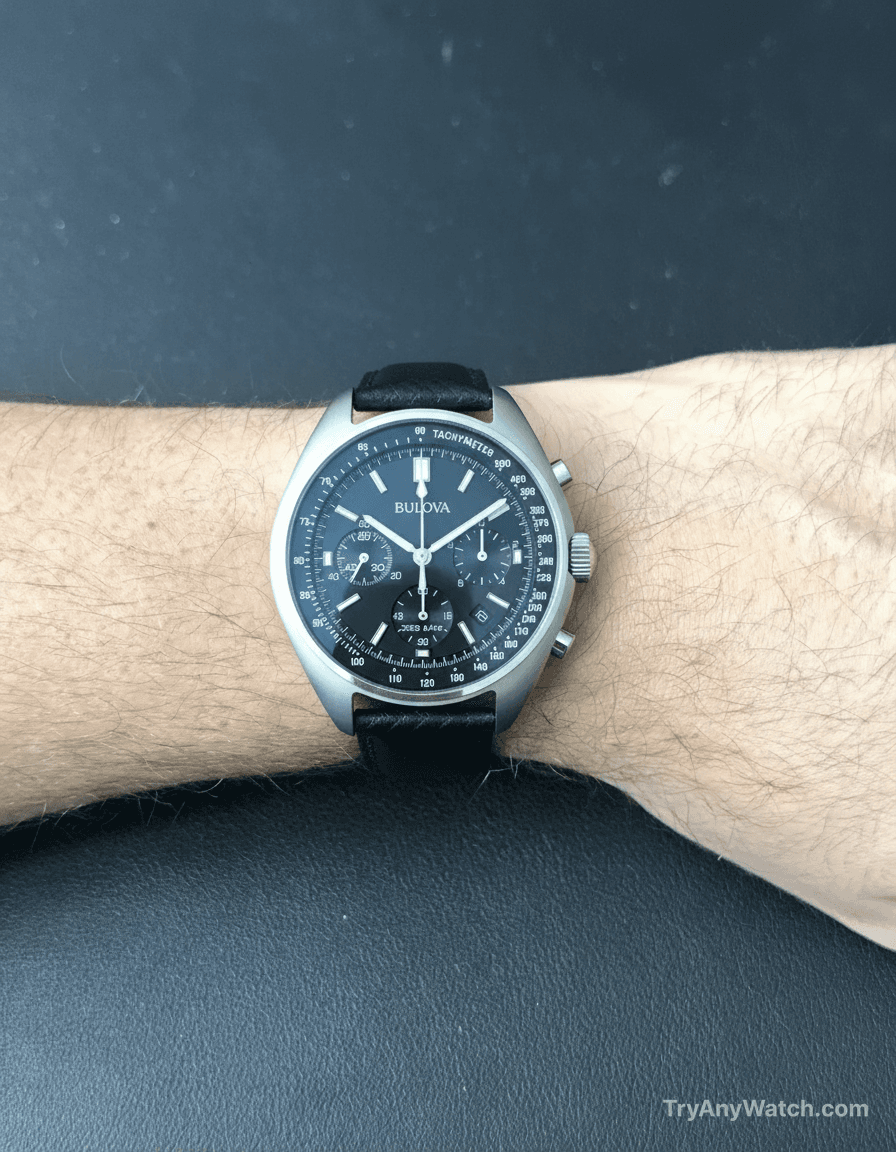 Bulova Lunar Pilot try-on result