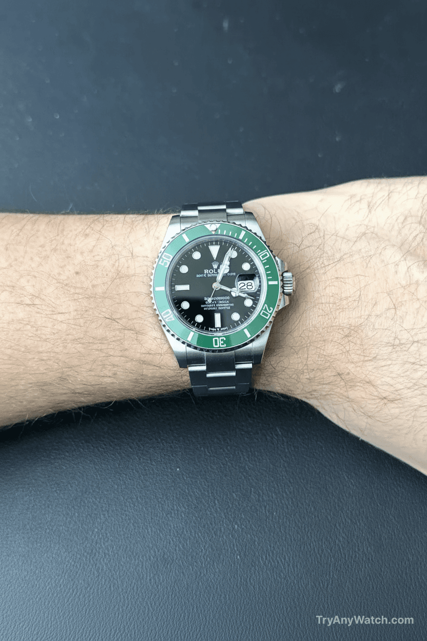 Rolex Submariner 'Starbucks' on 7" wrist