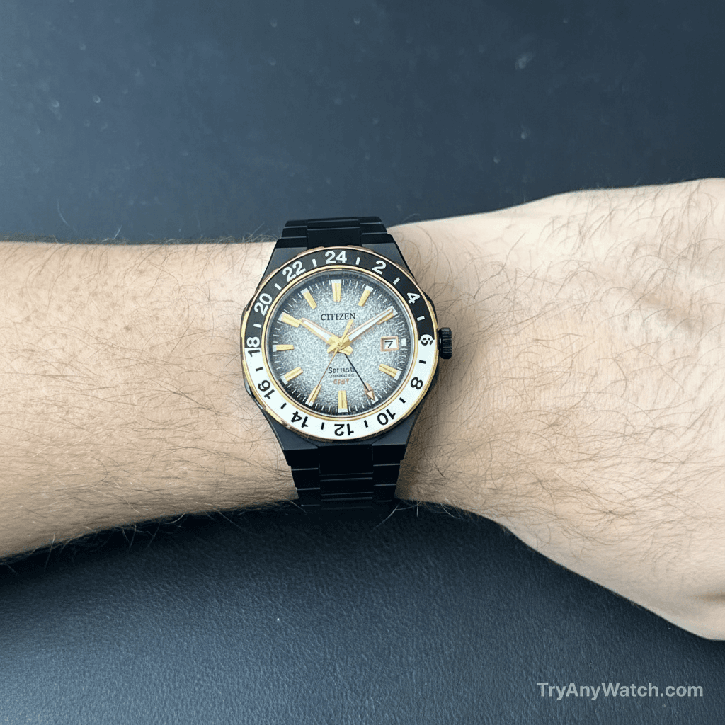 Citizen Series 8 GMT try-on result