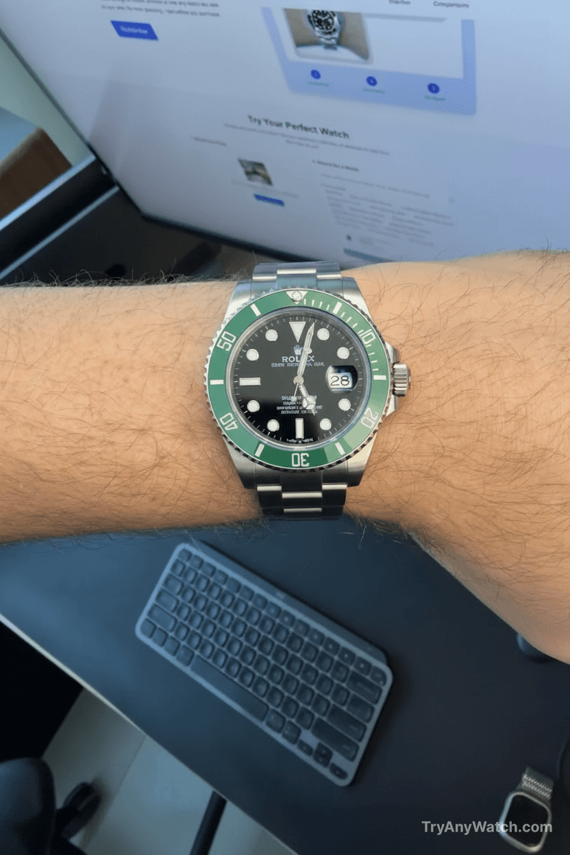 Rolex Submariner 'Starbucks' on 7" wrist