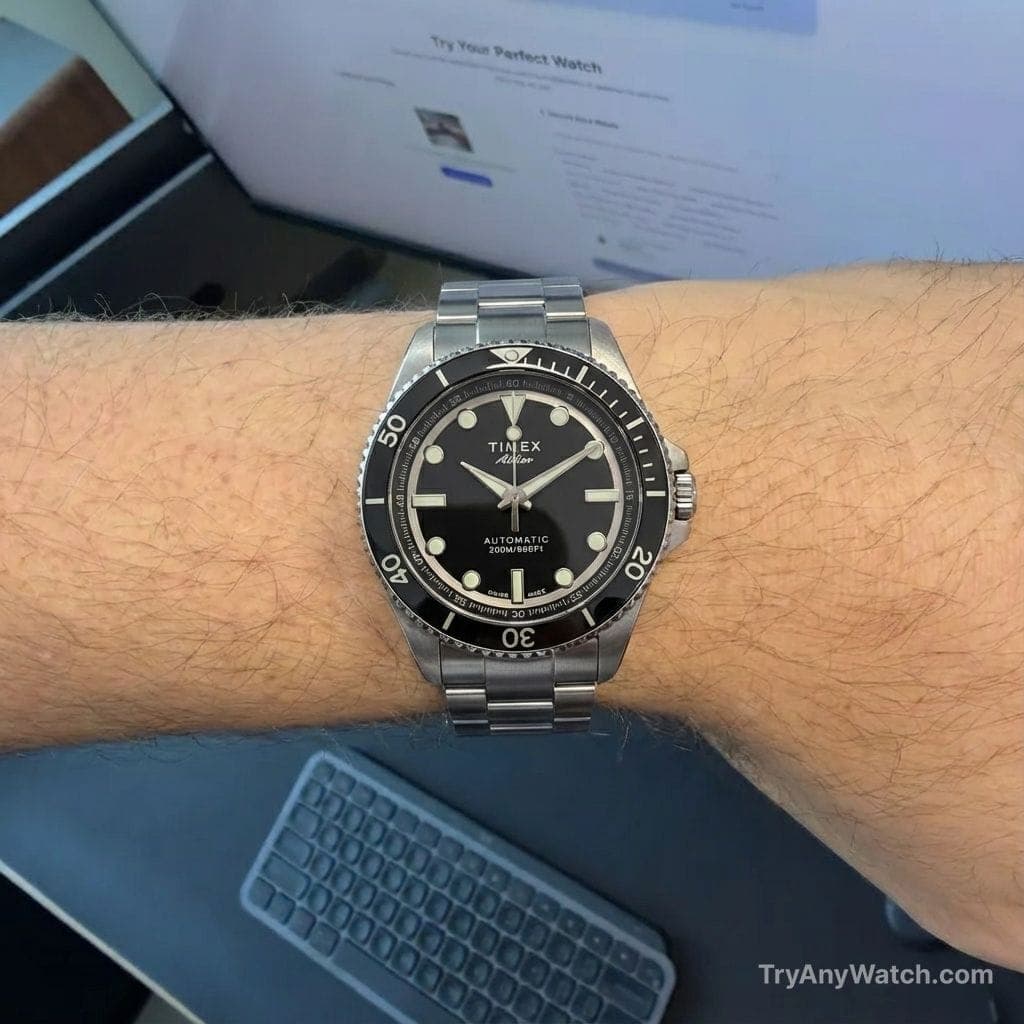 Timex Atelier Marine M1a try-on result