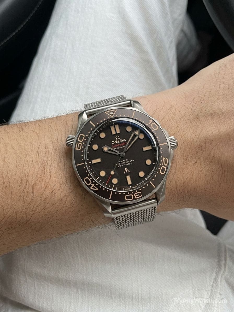 Omega Seamaster Diver 300M 'No Time To Die' (NTTD) try-on.