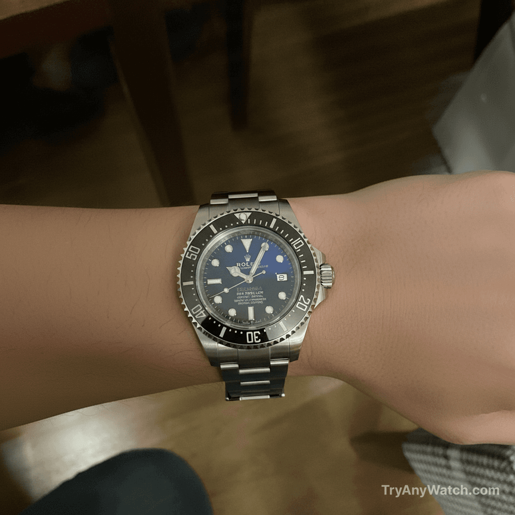 Rolex Deepsea Sea-Dweller try-on result