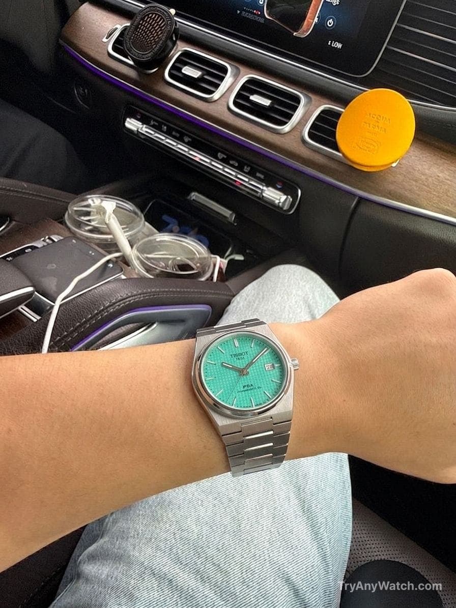 Tissot T-Classic Automatic try-on.