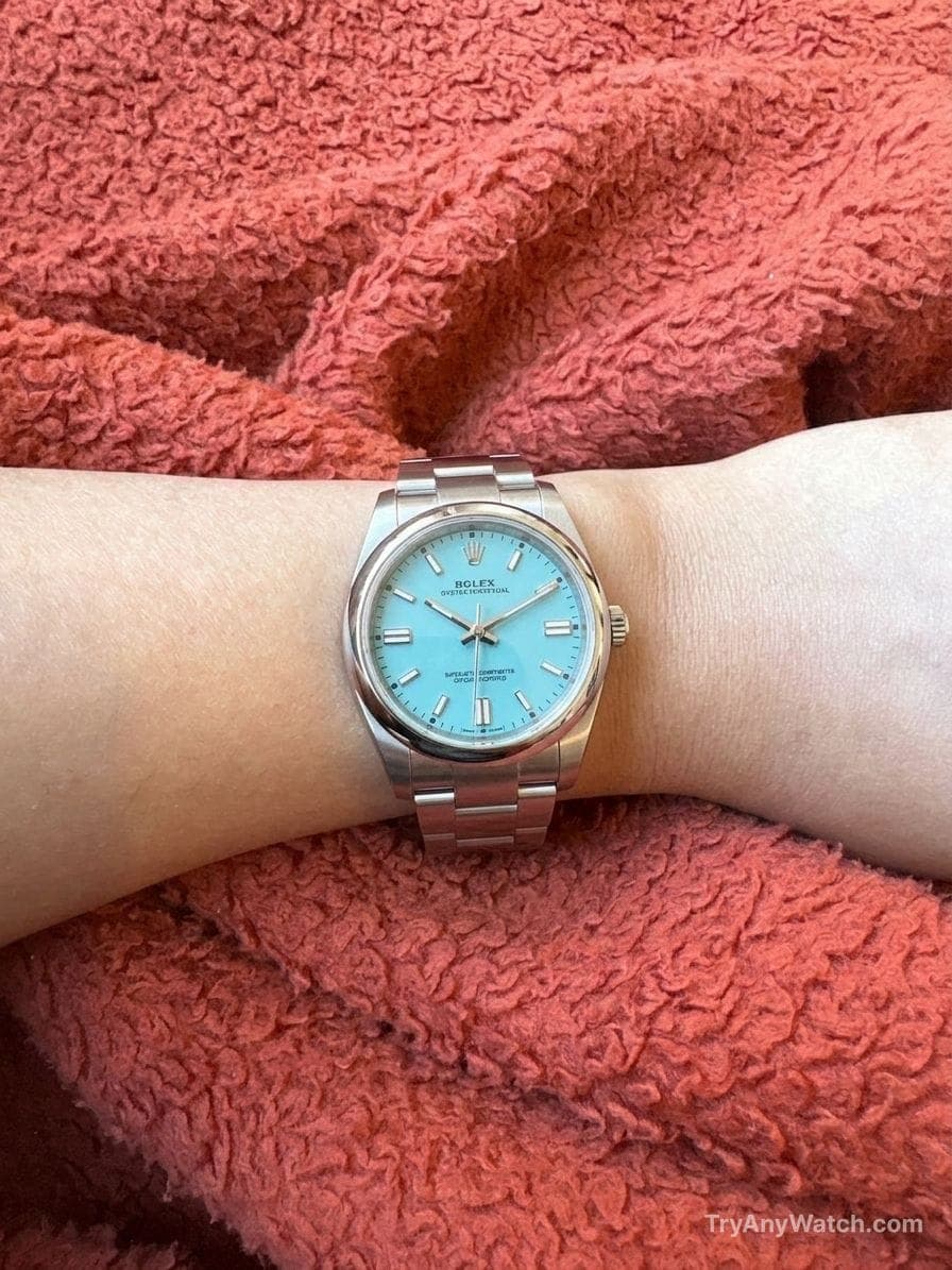 Rolex Oyster Perpetual 31 try-on.