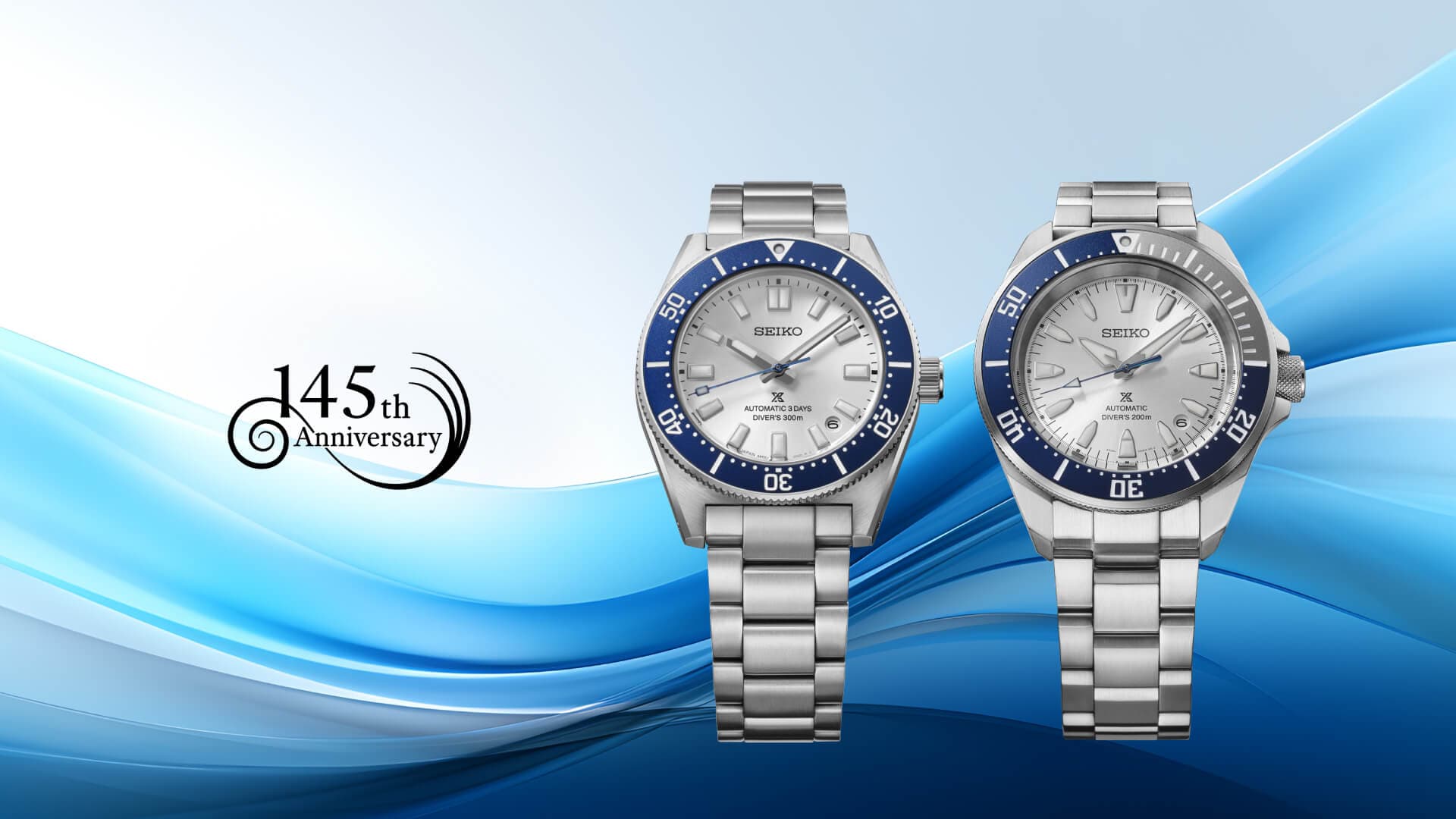 Seiko Marks 145 Years With Two Prospex Divers in 'Seiko Blue': The HBC005 and Samurai HBB001
